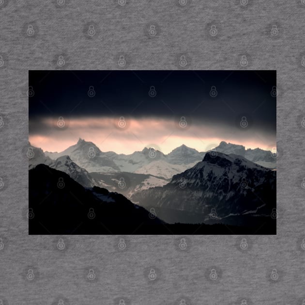 Swiss Alps Dark / Swiss Artwork Photography by RaphaelWolf